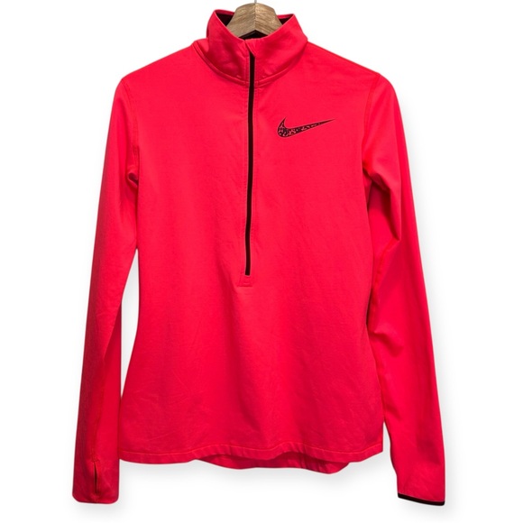 Nike Pro Women's Infrared 1/4 Zip Top Medium - Picture 1 of 6